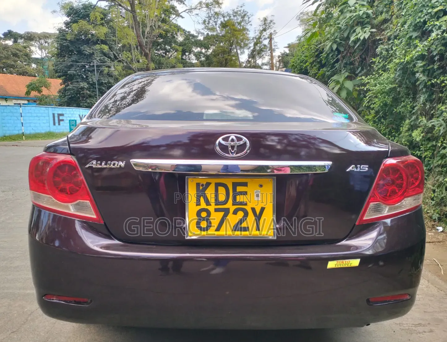 Toyota Allion 2015 Maroon