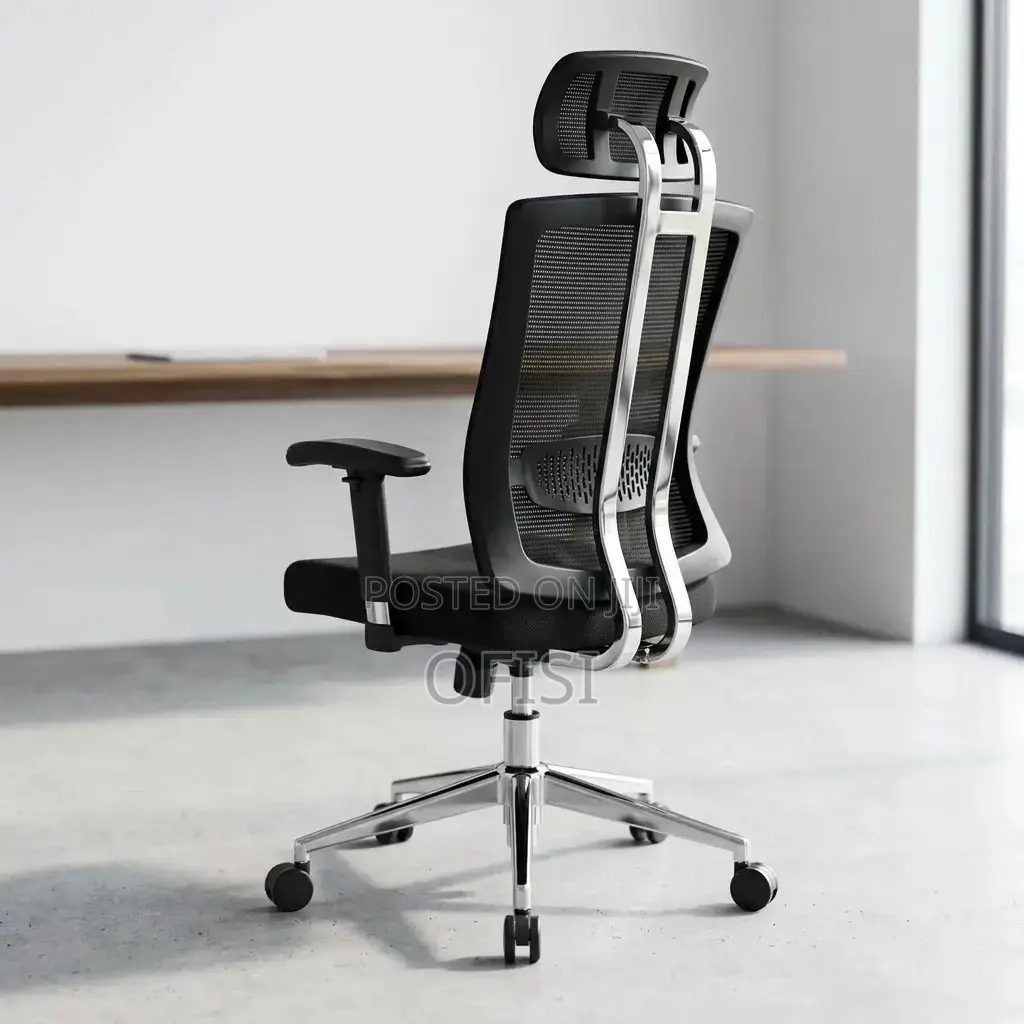 Office Chair; Executive High-Back Orthopedic Office Chair