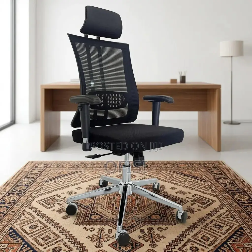 Office Chair; Executive High-Back Orthopedic Office Chair