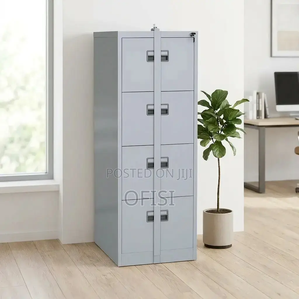Office Cabinet; 4 Drawer Heavy Gauge Office Cabinet