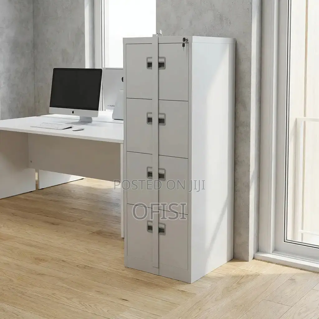 Office Cabinet; 4 Drawer Heavy Gauge Office Cabinet