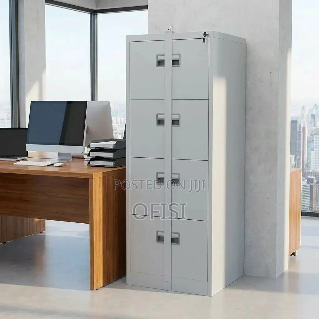 Office Cabinet; 4 Drawer Heavy Gauge Office Cabinet