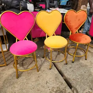 Burnt Orange, Yellow Manicure Chair
