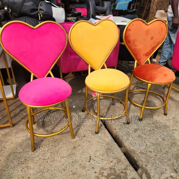 Burnt Orange, Yellow Manicure Chair - main view