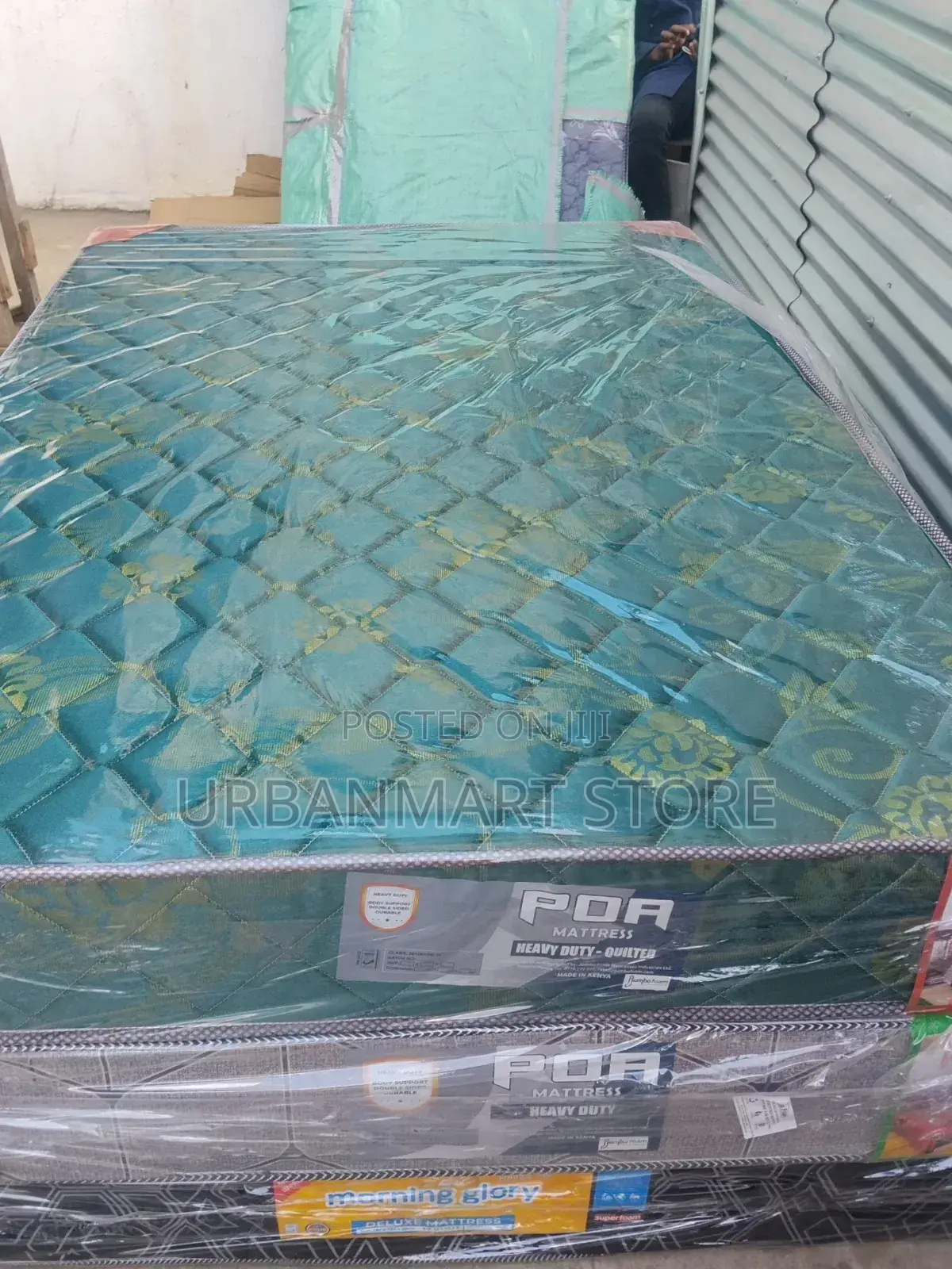 High Density Jumbo, Poa Foam Mattress 4 by 6, 8 Inches Quilted at 8000
