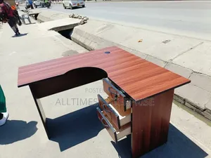 L Shape Office Desk With 3 Drawers