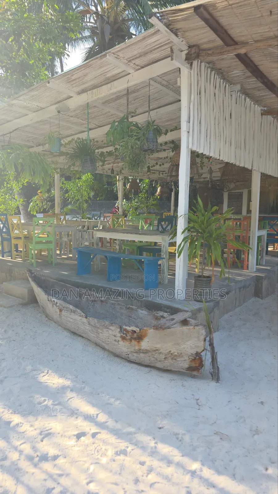 2.5 Acres Beach Front for Sale in Diani Galu WTH an Old House as Block