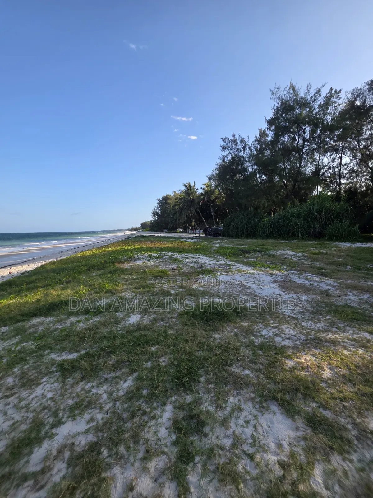 2.5 Acres Beach Front for Sale in Diani Galu WTH an Old House as Block