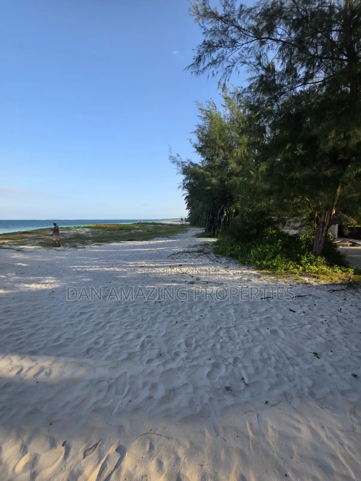 2.5 Acres Beach Front for Sale in Diani Galu WTH an Old House as Block