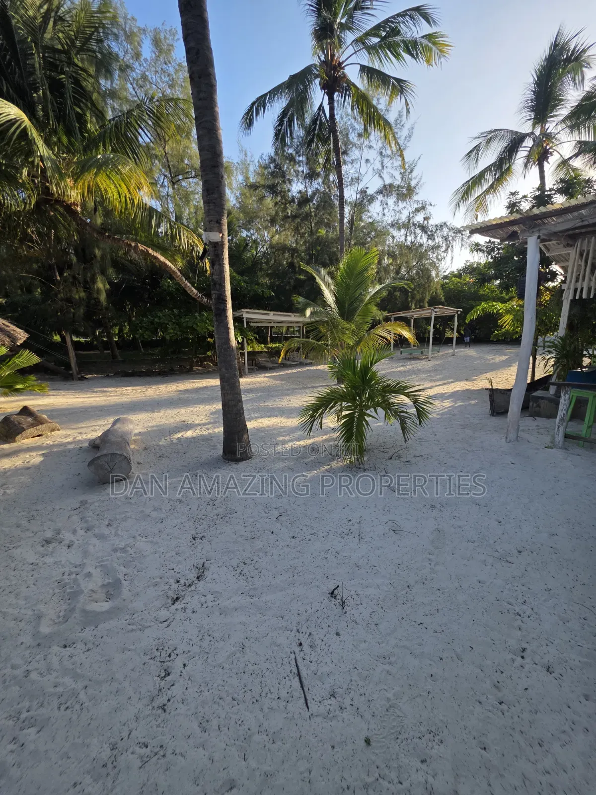 2.5 Acres Beach Front for Sale in Diani Galu WTH an Old House as Block