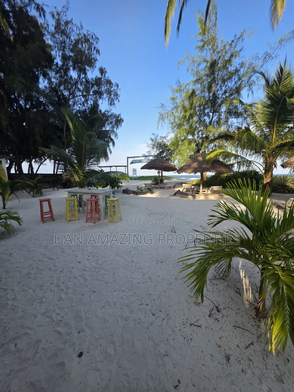 2.5 Acres Beach Front for Sale in Diani Galu WTH an Old House as Block