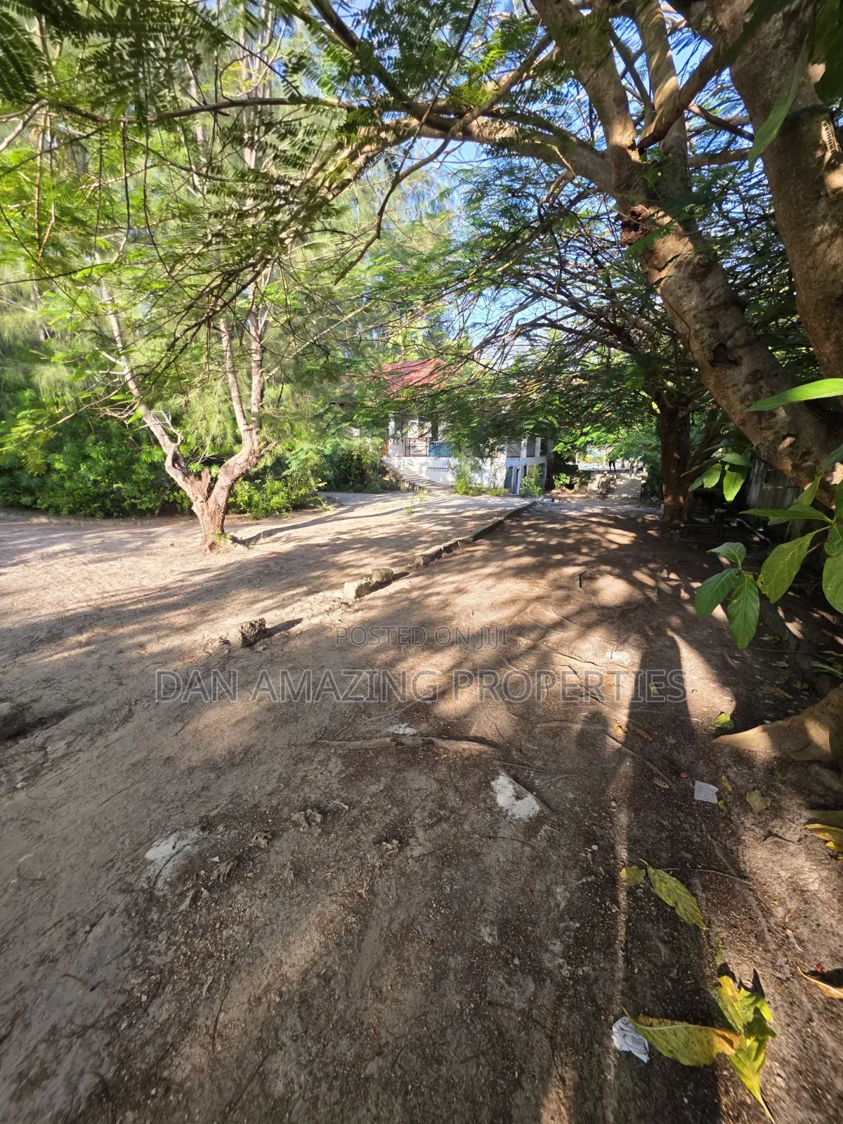 2.5 Acres Beach Front for Sale in Diani Galu WTH an Old House as Block
