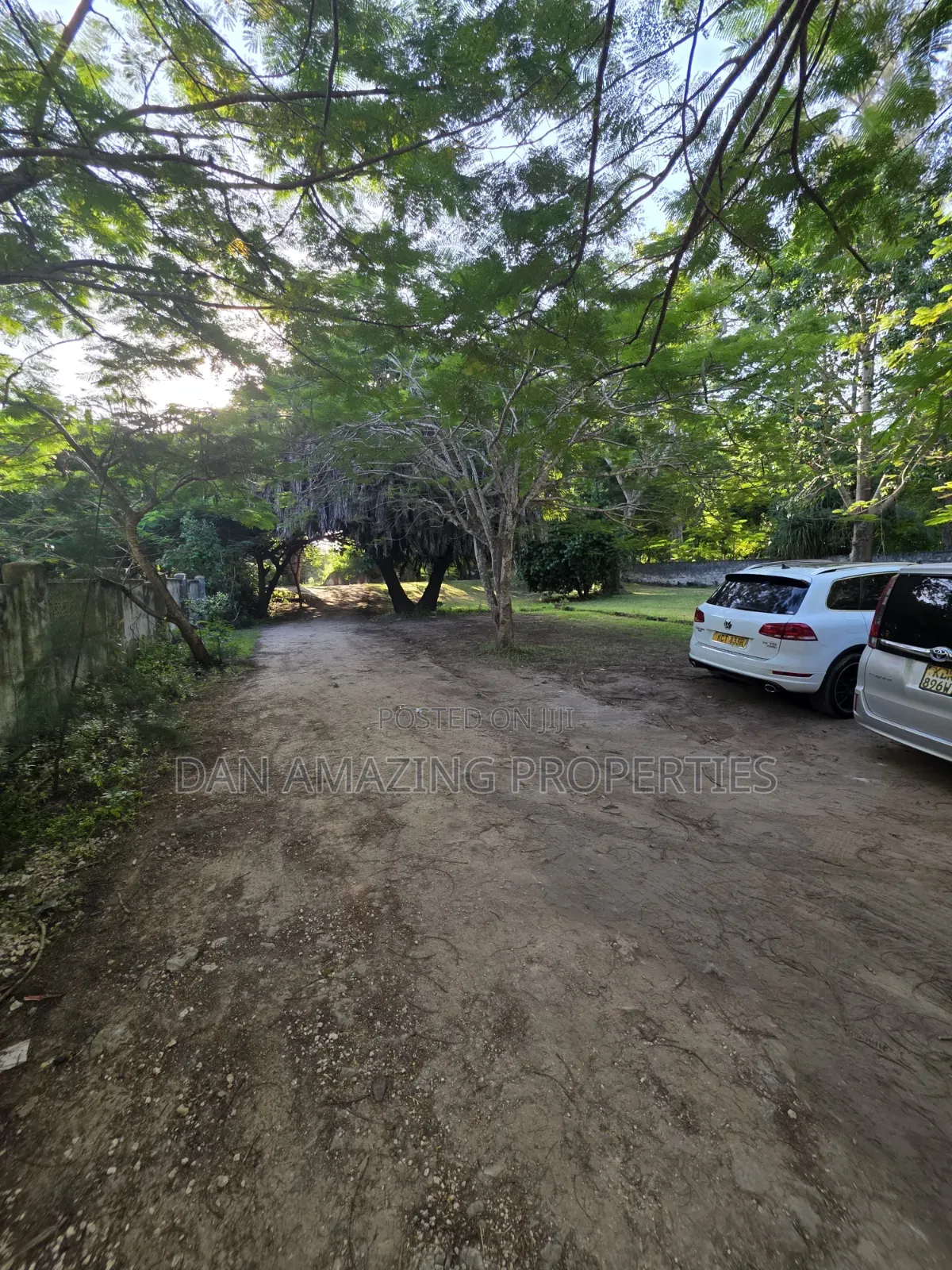 2.5 Acres Beach Front for Sale in Diani Galu WTH an Old House as Block