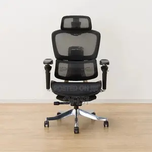 Office Chair; Full Mesh Orthopedic Office Chair With Footrest
