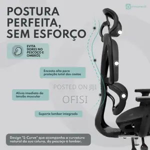 Office Chair; Full Mesh Orthopedic Office Chair With Footrest