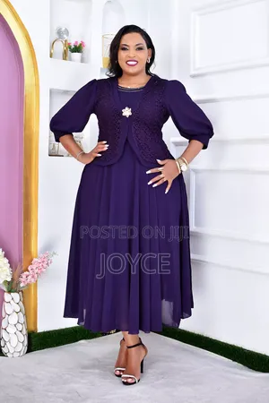 Long Chifrom Dress With a Coat