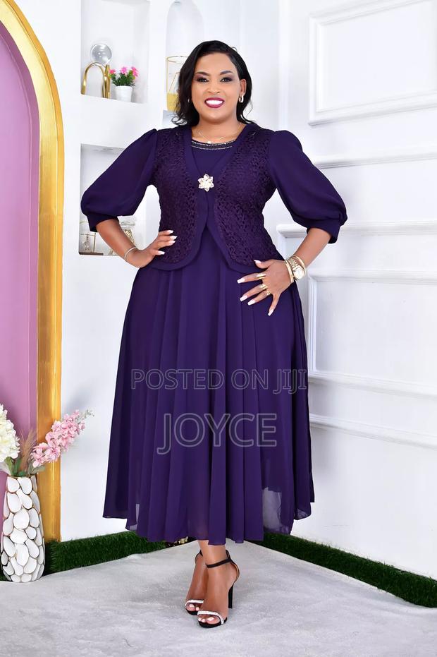 Long Chifrom Dress With a Coat - thumbnail 3