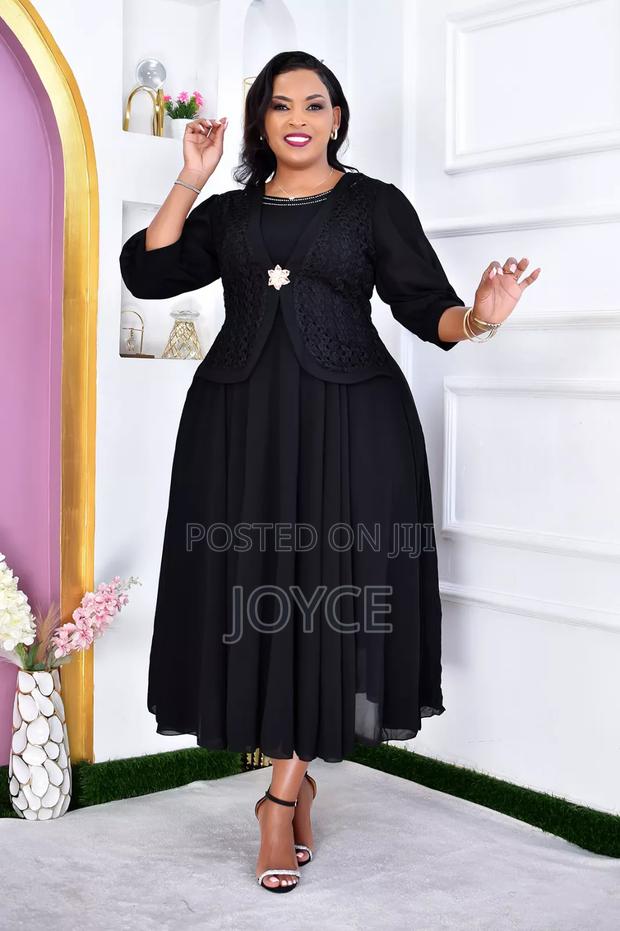 Long Chifrom Dress With a Coat - thumbnail 7
