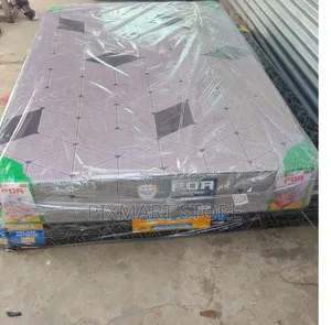 8 Inches, 4 by 6 Plain High Density Mattress - Jumbo