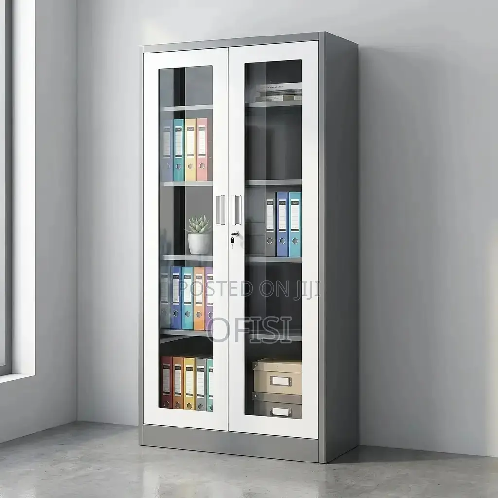 Office Cabinet; 2‐Door Transparent Office Cabinet