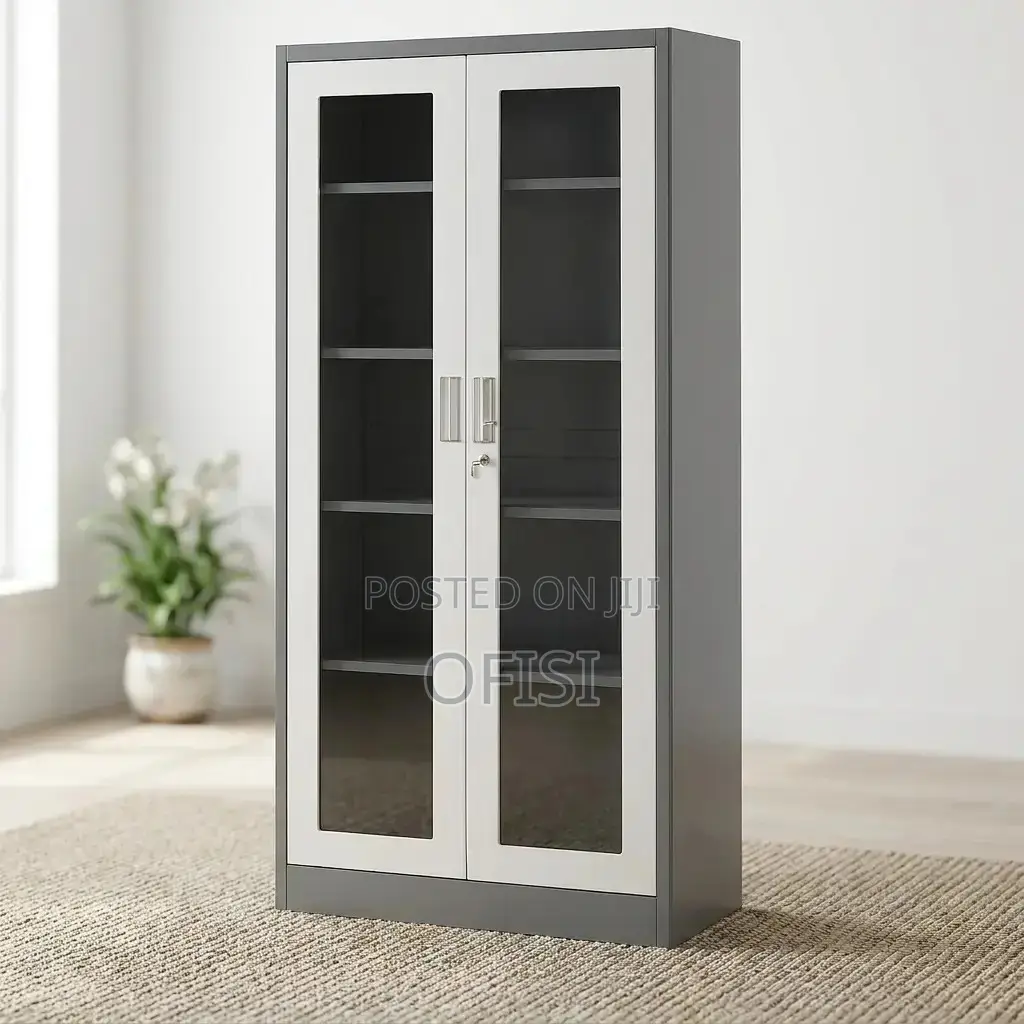 Office Cabinet; 2‐Door Transparent Office Cabinet