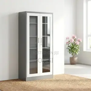 Office Cabinet; 2‐Door Transparent Office Cabinet