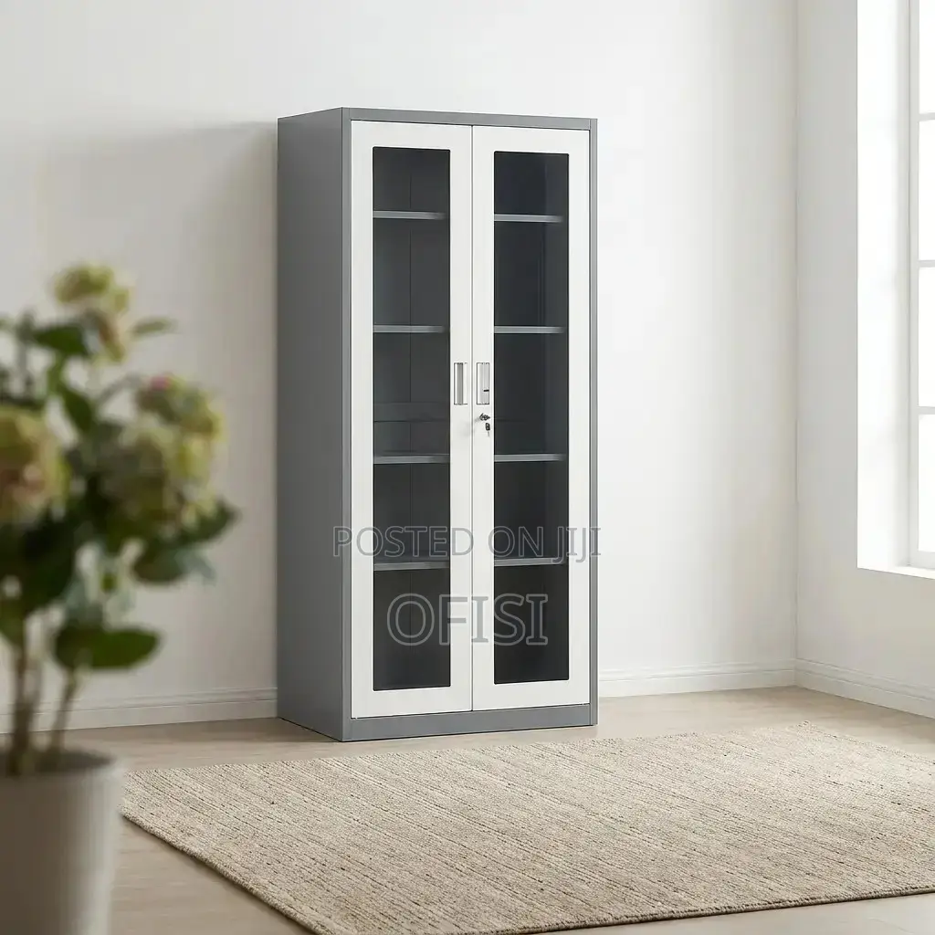 Office Cabinet; 2‐Door Transparent Office Cabinet