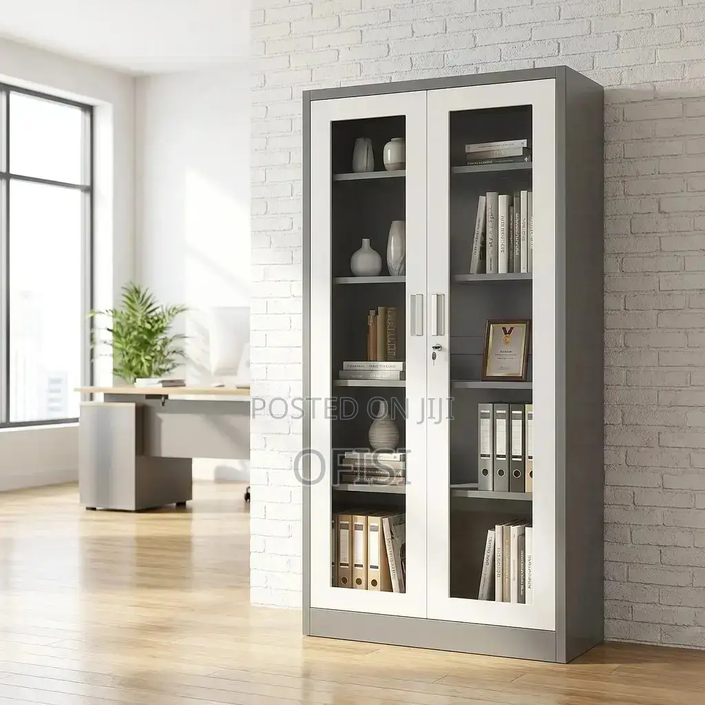 Office Cabinet; 2‐Door Transparent Office Cabinet
