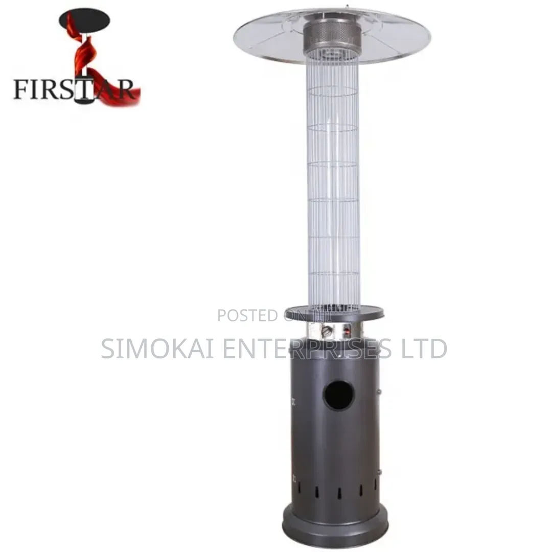 Gas Patio Heater Mushroom Type Stainless Steel, Silver - 13.5kw