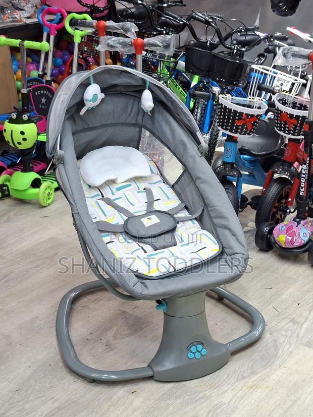 Infant Baby Rocker Chair With Canopy Mosquito Net Bouncer