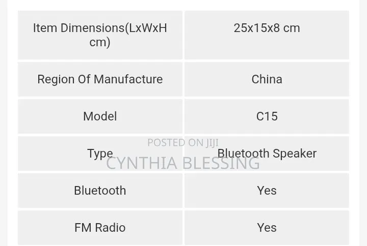 Caston C5 Portable High Base Blutooth