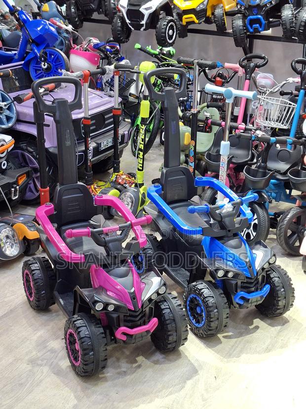 Electric Ride on Car With Push Bar Kids Toy - main view