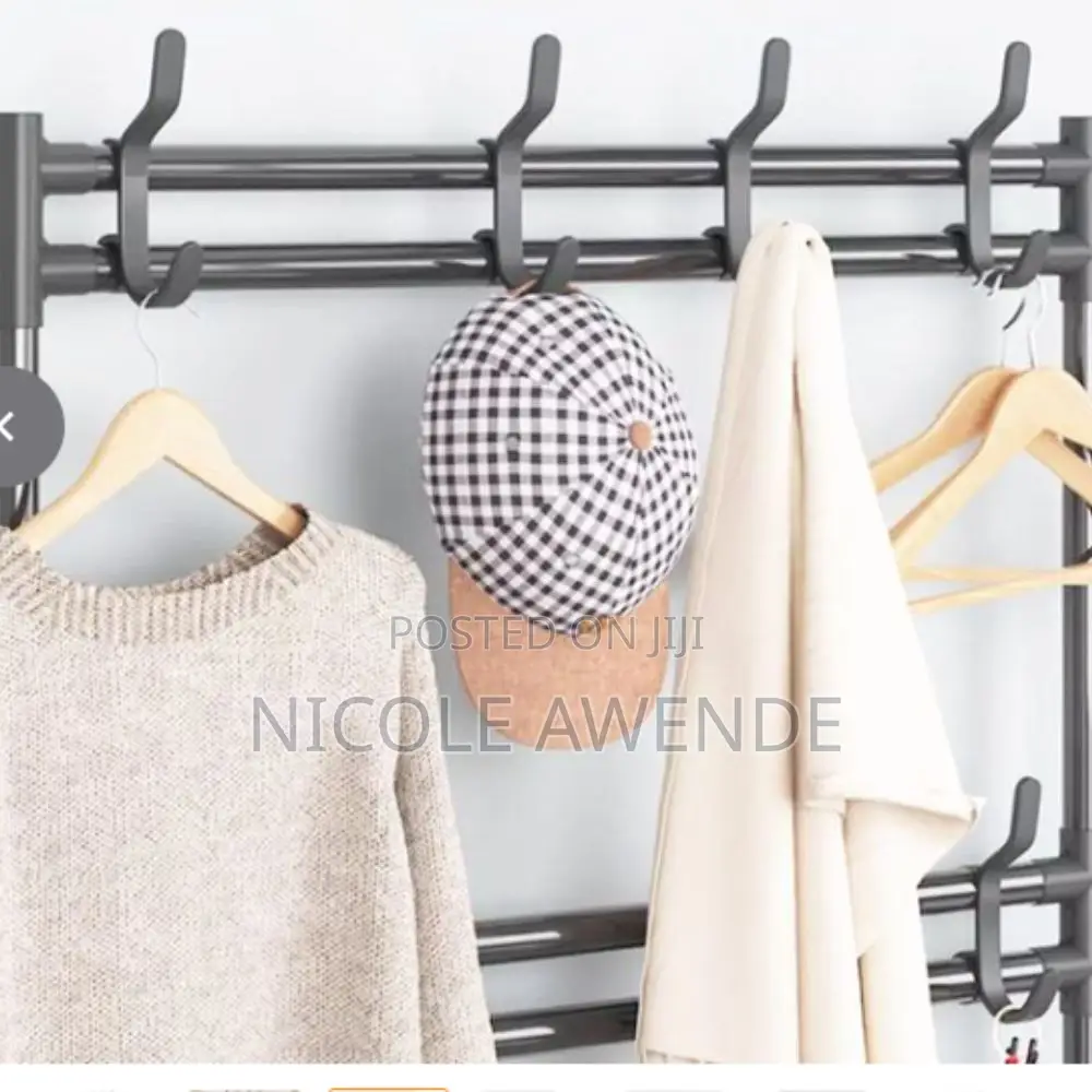5-tier Metal Shoe Rack Hat Rack, Entryway Durable Storage Organizer