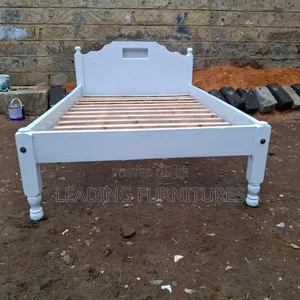 4x6 White Panel Bed.
