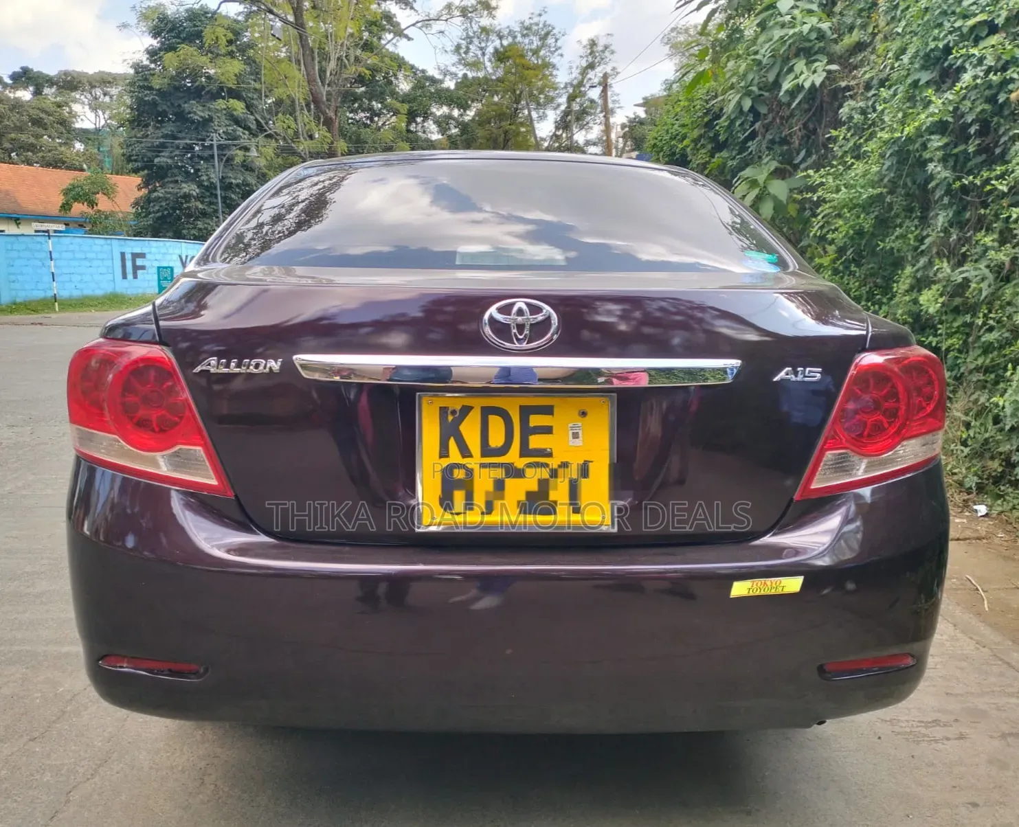 Toyota Allion 2014 Maroon