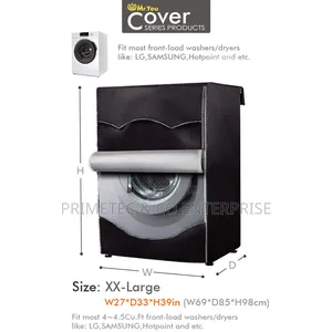 Front Load or Top Load Washing Machine Cover Organizer