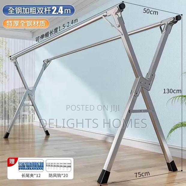 Stainless Steel Clothing Drying Rack -Be - thumbnail 3