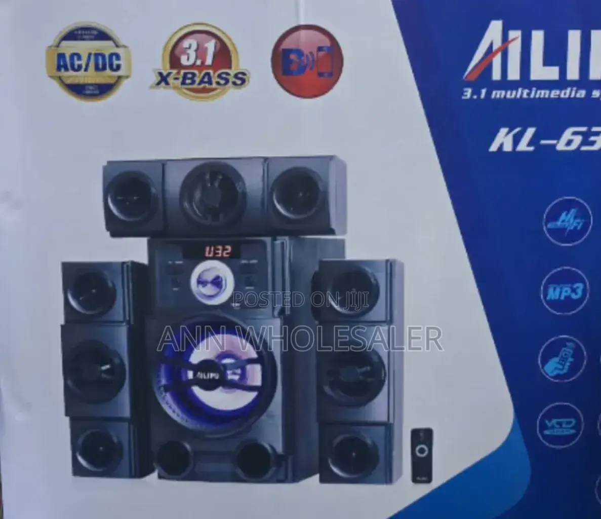 3.1ch Ailipu Homethearte Multimedia Speaker System Woofer