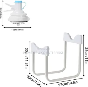 Water Dispenser Bucket Storage Rack + Tap Cork