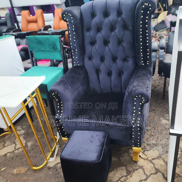 Pedicure Chair Set Black Color