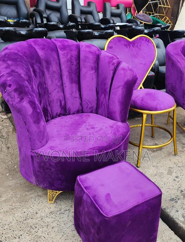 Pedicure Chair Purple Color