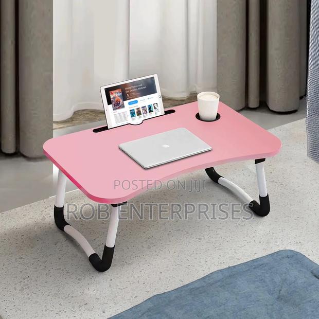 Multi-Purpose Foldable Portable Laptopdesk With Tablet and Drink Slot - thumbnail 2