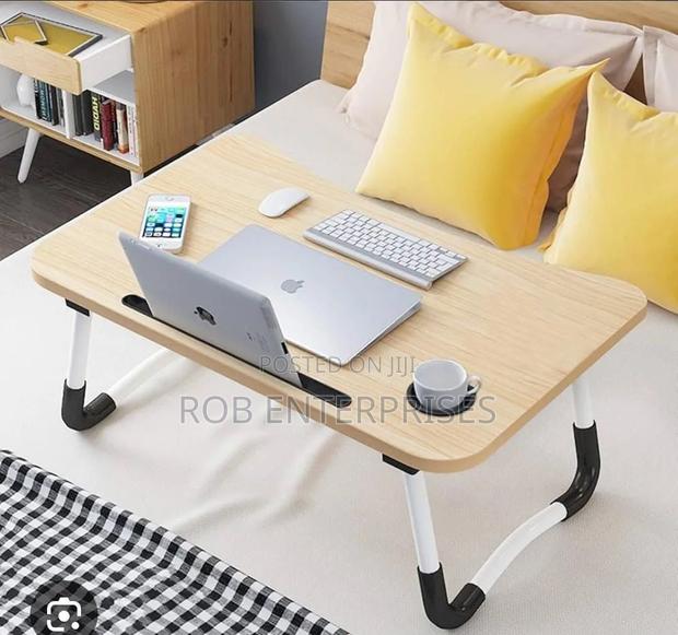 Multi-Purpose Foldable Portable Laptopdesk With Tablet and Drink Slot - thumbnail 3