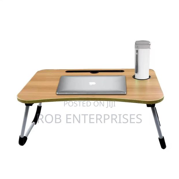 Multi-Purpose Foldable Portable Laptopdesk With Tablet and Drink Slot - thumbnail 4