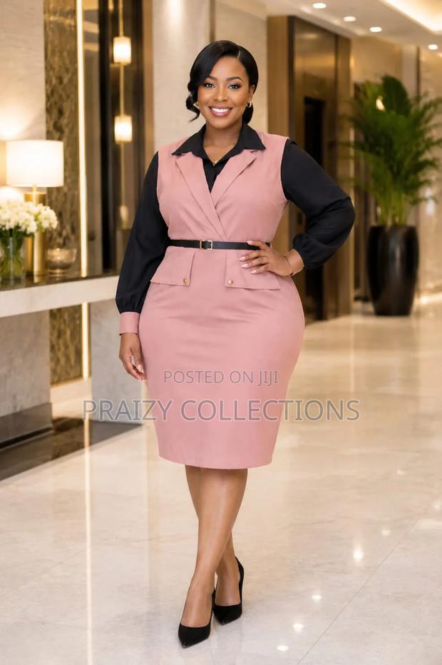 Elegant Original Soft Khaki Fabric With a Cotton Blouse, 2-Piece Set - thumbnail 5