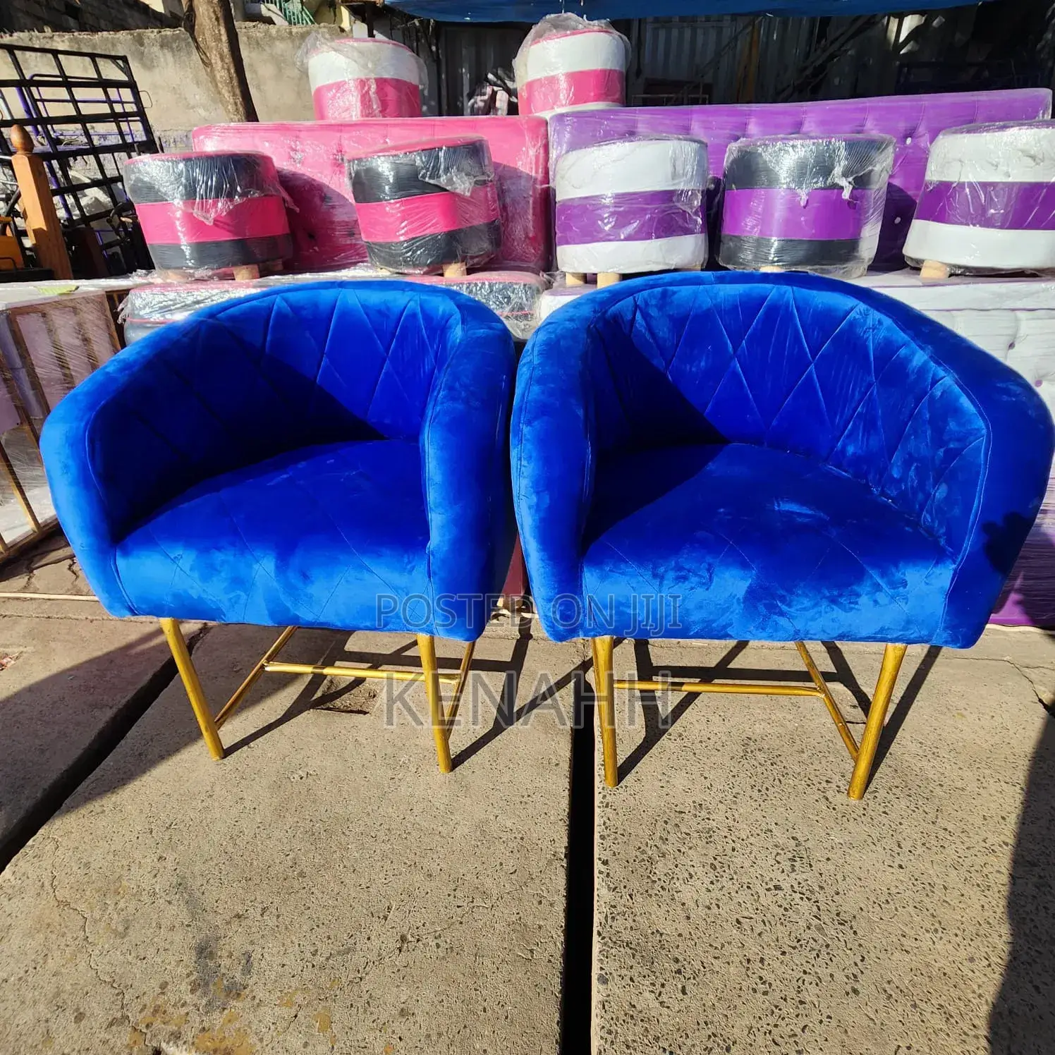Manicure Chairs Blue Color