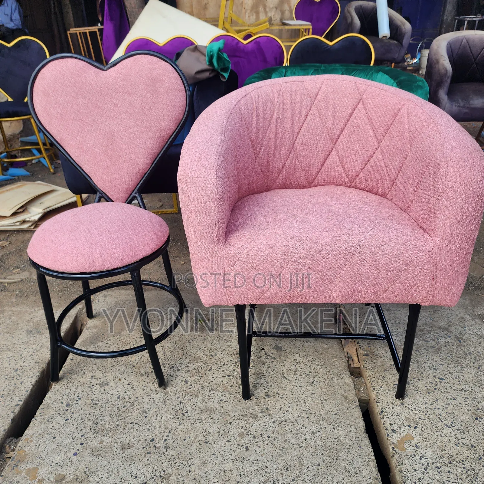 Manicure Chairs Baby Pink