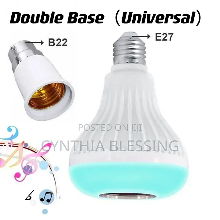 Double Bass Wireless Bluetooth Speaker Bulb With Music