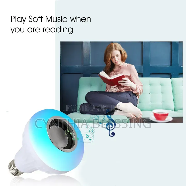 Double Bass Wireless Bluetooth Speaker Bulb With Music