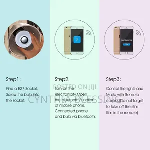 Double Bass Wireless Bluetooth Speaker Bulb With Music